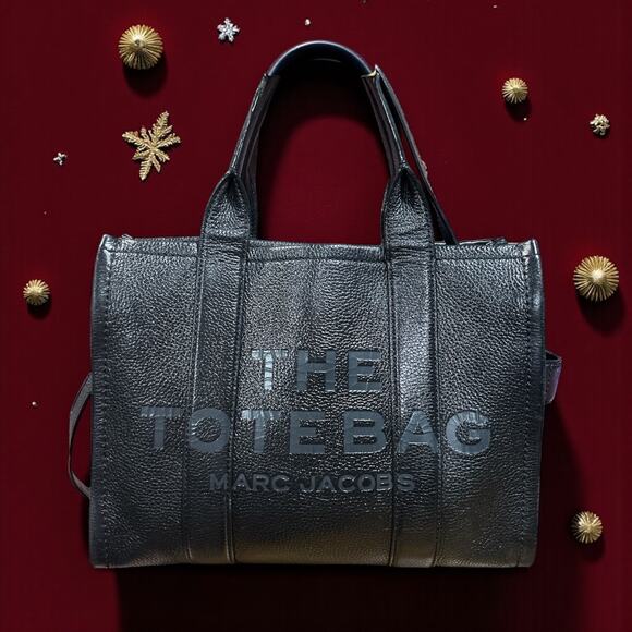 Marc Jacobs Leather The Tote Bag With Crossbody Strap - Picture 1 of 12